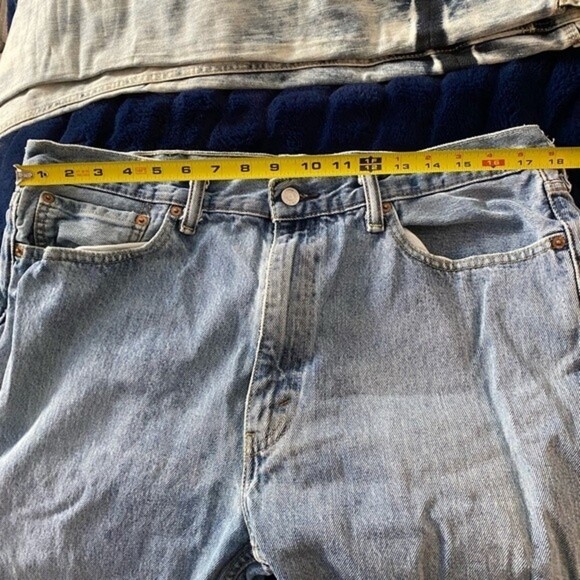 LEVIS 505 Classic Jeans 38 Waist - Inseam Measures 28" Thrashed Classic - Picture 6 of 16